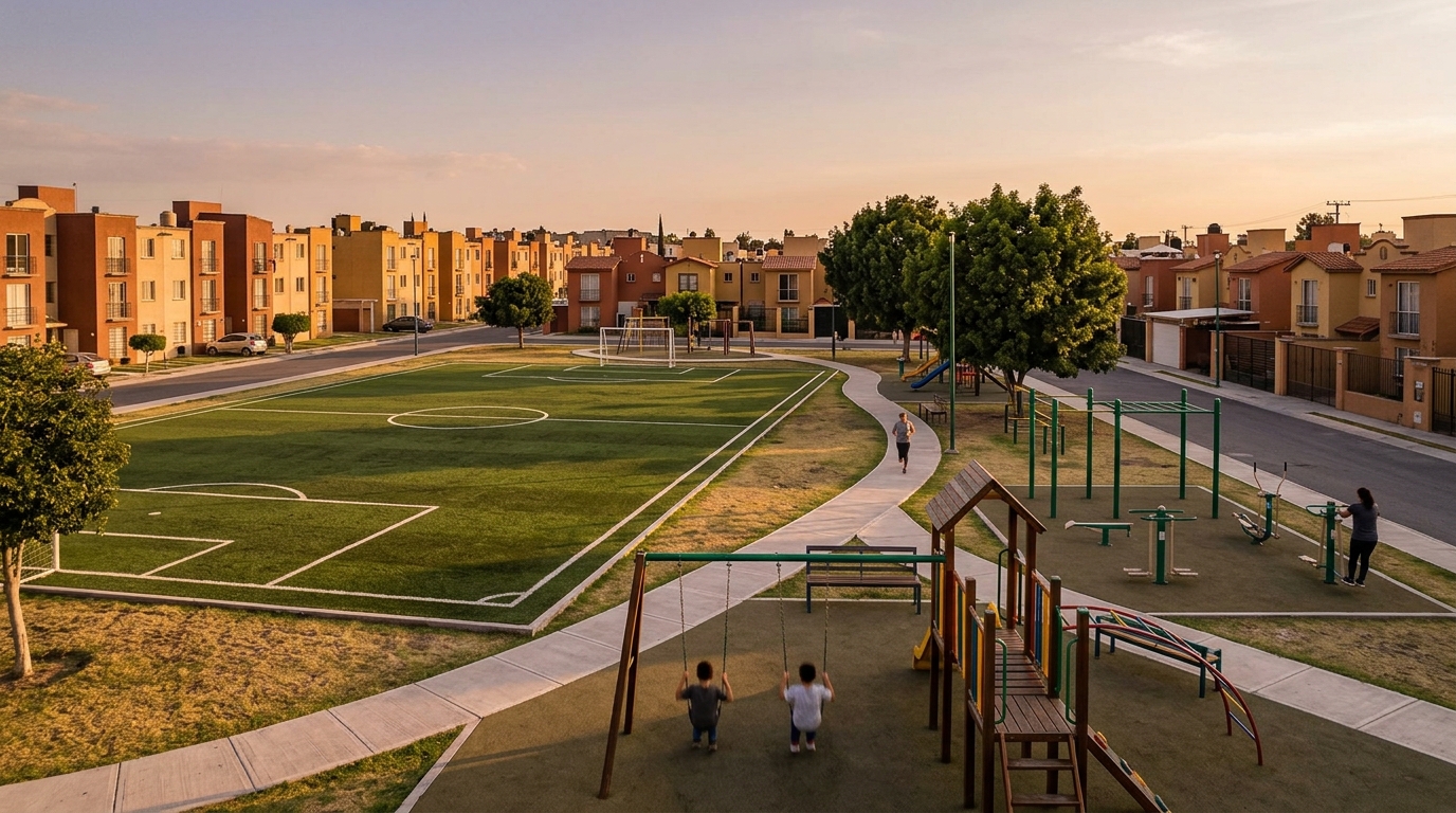 Parque Santa María de Gallardo se rehabilita con 1.7 mdp participativos
