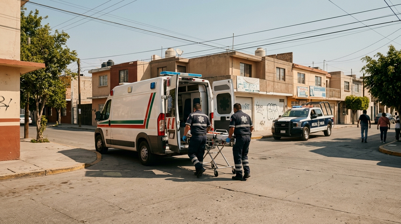 Paramédicos de Aguascalientes atienden un parto en vía pública en la colonia San Pedro
